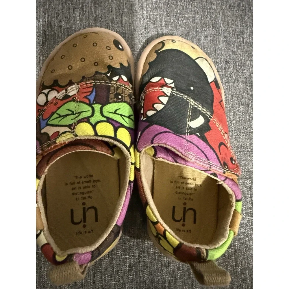 UIN Kids Toddler Cola Cola Vibrant Casual Slip On Shoes Sz 6.5